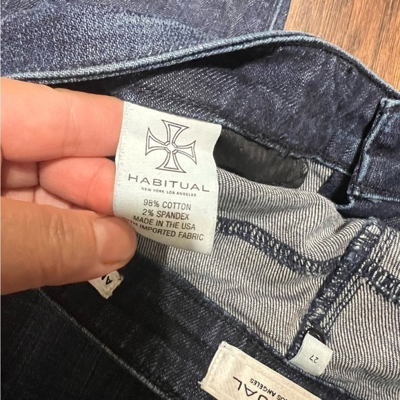 HABITUAL New York Los Angeles Angelina Cigarette Jeans EUC size 27 Y2K Fashion - Picture 6 of 16
